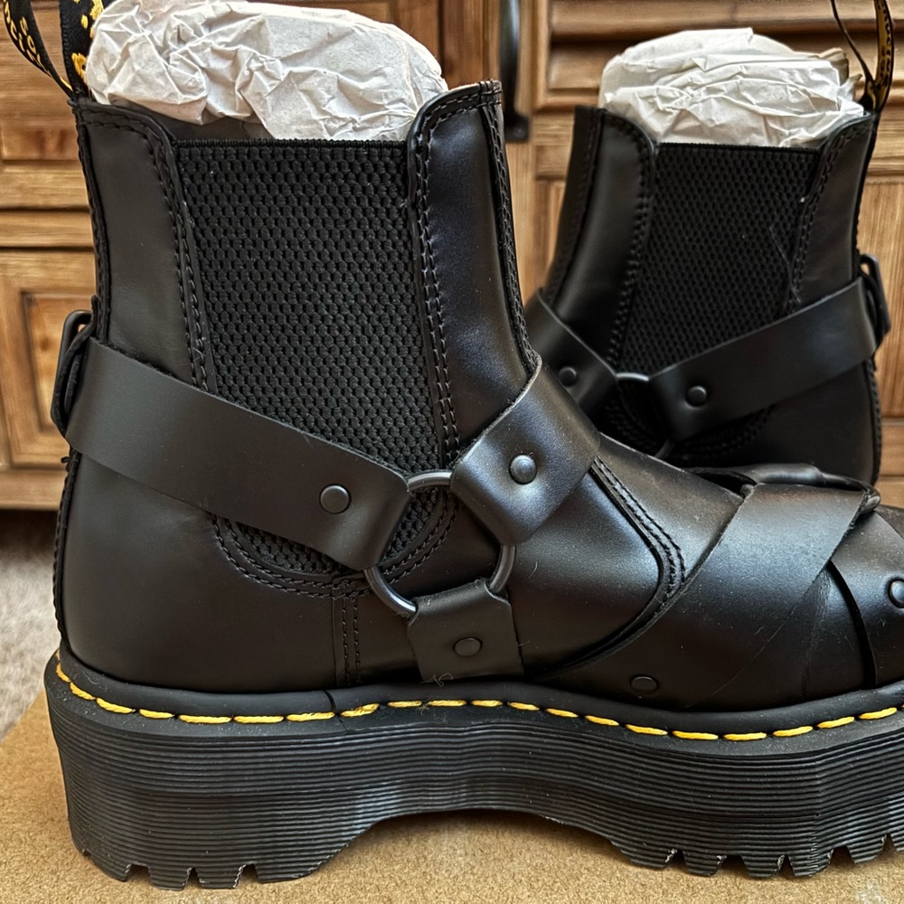 Dr. Martens Black Combat Boots